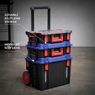 Workpro WP283029 24LT 12 Gözlü Şeffaf Kapaklı Istiflenebilir Fiyatı