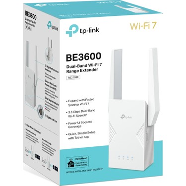 Tp-Link RE225BE | BE3600 Wi-Fi 7 Menzil Genişletici | 3.6 Fiyatı