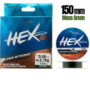 Fujin Yeni Hex 8x 0.06MM 150MT Moss Green Ip Misina Fiyatı
