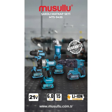 Musullu MTS-9435 Şarjlı Matkap Seti Fiyatı - Taksit Seçenekleri