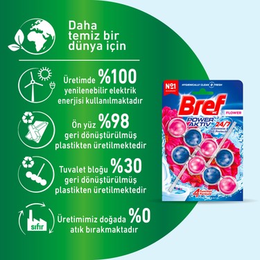 Bref Power Aktiv Çiçek DuoPack 2'li Tuvalet Bloğu Koku ve Fiyatı