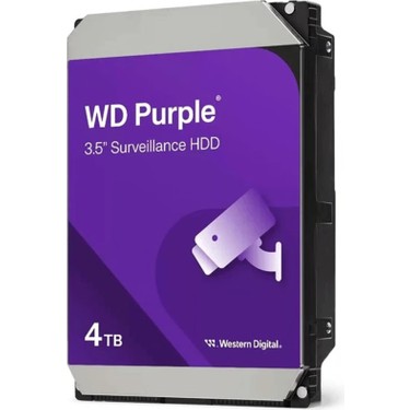 Wd Purple WD44PURZ 3,5 4tb, 128MB, 5400 Rpm, 7/24 Güvenlik Fiyatı