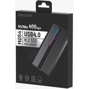 Hiksemi Mds4 Grey USB 4.0 Type-C Rgb Lighting Support M.2 Fiyatı