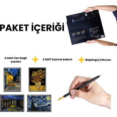 Minyaturia Scratch Art Kazıma Çizim Seti – Van Gogh Eserleri Fiyatı