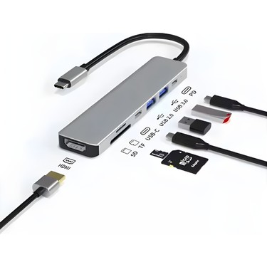 Daytona CH-13C Macbook Uyumlu Type-C To 2* USB 3.0 Sd Tf 4K Fiyatı
