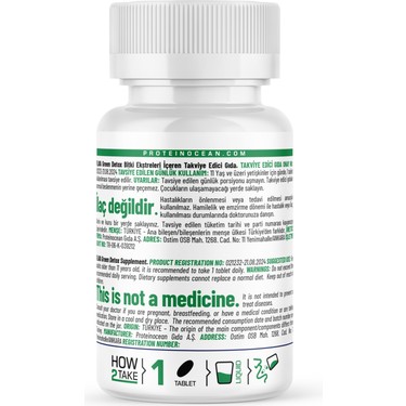Proteinocean Green Detox - 30 Tablet Fiyatı - Taksit Seçenekleri