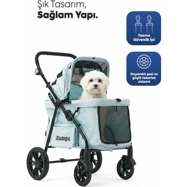 Zampa Aron Kedi & Köpek Arabası 52*107*83 cm Fiyatı