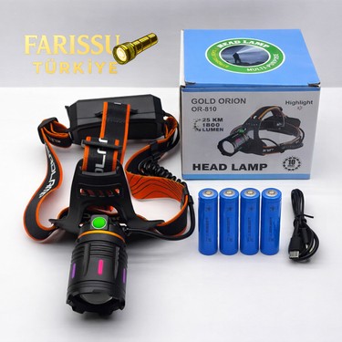 farissu Gold Orion OR-810 25W Şarjlı Kafa Feneri | 1800 Fiyatı