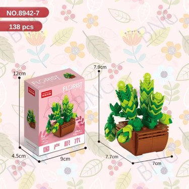 Sukulent Sedum Dasyphyllum Saksı Çiçek Dekor 138PARÇA Bricks Fiyatı