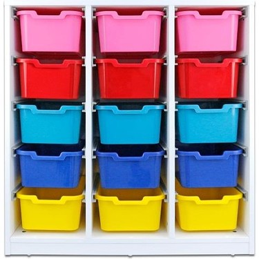 【TOFT SCO019 Red, Blue, Yellow 6個セット】 Edutoys DOLAP PLASTİK 15 ÇEKMECELİ Fiyatı - Taksit Seçenekleri