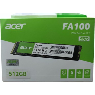 Acer FA100 512GB M.2 PCIe SSD 3300MB Okuma Hızı 2300MB Yazma Fiyatı