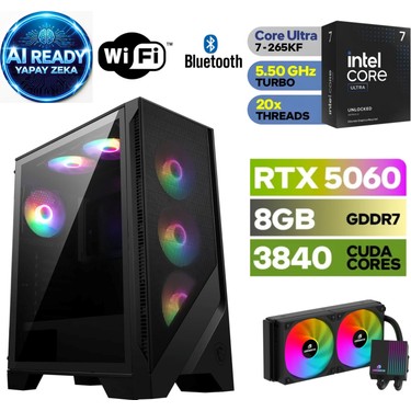 MSI Şafak-Gaming Pc | Yapay Zeka Destekli |ıntel Core Ultra Fiyatı