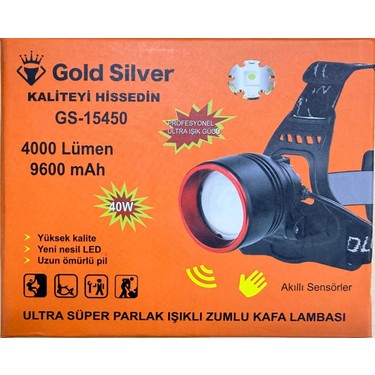 Gold Silver GS-15450 - 4000 Lümen Sensörlü Şarjlı Zoomlu Fiyatı