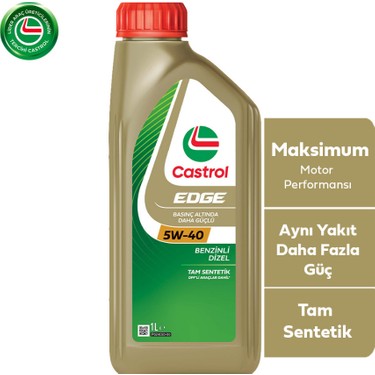 Castrol Edge 5W-40 Motor Yağı 1 Litre Tam Sentetik Yüksek Fiyatı