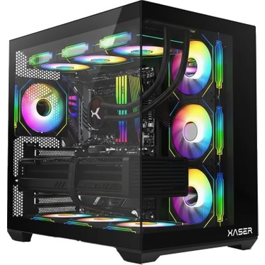 Xaser XR20-SİYAH 7x Rgb Fan Tuş Kontrol 750W Akvaryum Kasa Fiyatı