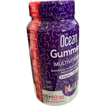 Orzax Ocean Gummies Multivitamin Kids 60+60 Çiğnenebilir Jel Fiyatı