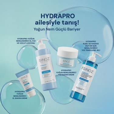 Sinoz Hydrapro Kuru ve Hassas Ciltler iin Nemlendiricili Fiyat