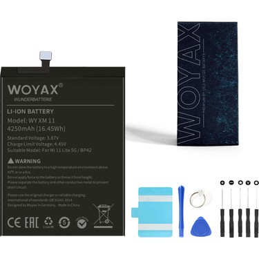 Woyax By Deji Xiaomi Mi 11 Lite (5g) Mucize Batarya 4250 mAh Fiyatı