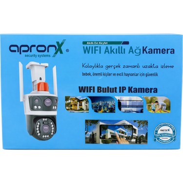 Apronx APX-WP262 6mp 3.6mm Çift Kamera 21 LED Wifi Ptz Fiyatı