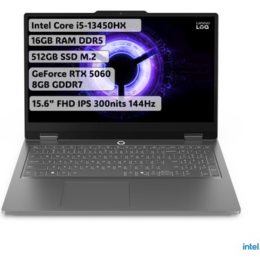 澤*ー様 新品Core i5 16GB Lenovo LOQ Essential Intel Core i5 13450HX 16GB 512GB SSD Fiyatı