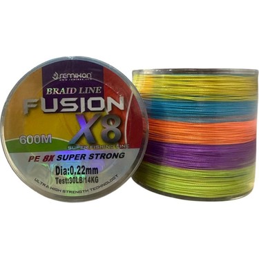 Remixon Fusion 600MT 0.22MM X8 Ip Örgü Misina Multi Color Fiyatı