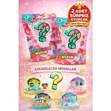 Toyfest 2 Adet Taşınabilir Dollhouse Sürpriz Paket Fiyatı