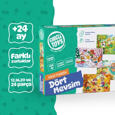 Circle Toys Dört Mevsim Puzzle +24 ay, 4 farklı puzzle Fiyatı