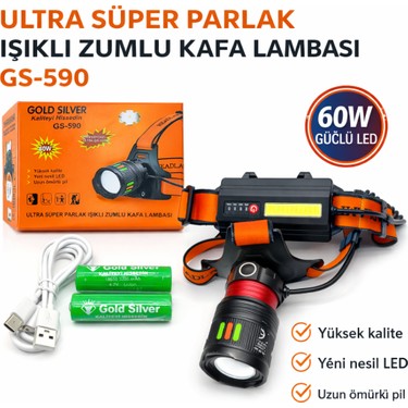 farissu Gold Silver GS-590 60W 6000 Lümen Ultra Güçlü Zumlu Fiyatı