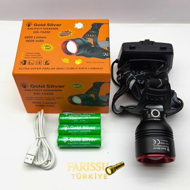 farissu Gold Silver GS-15450 4000 Lümen Ultra Parlak Şarjlı Fiyatı