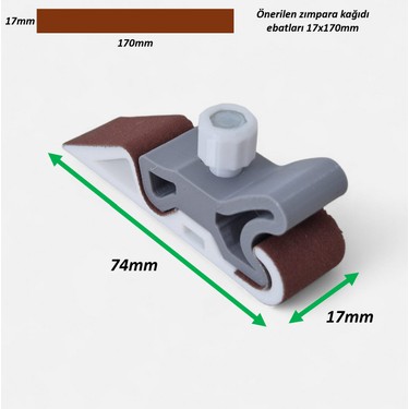 3D MAKE 3'lü Mini Zımpara Takozu Seti 17 x 74 mm Yüksek Fiyatı