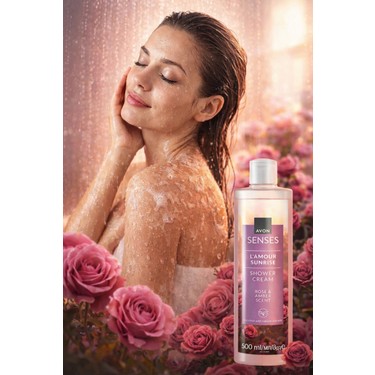 Avon Senses L'amour Sunrise 500 ml 3'lü Krem Duş Jeli Gül ve Fiyatı