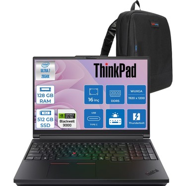 Lenovo Thinkpad P16 G3 Intel Ultra 7 265HX Ddr5 128GB 512GB Fiyatı