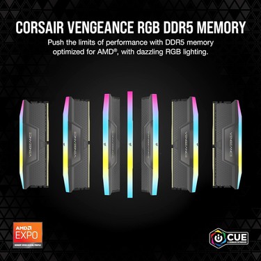 Delixa Corsaır Vengeance Rgb Ddr5 32GB (2X16GB) Ddr5 6000MHZ Fiyatı