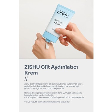 Zishu 50 ml Cilt Beyazlatıcı Krem Aydınlatıcı Etkisiyle Tüm Fiyatı