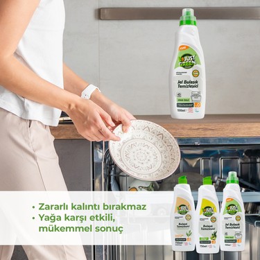 Just Green Organic Bulaşık Makinesi Jeli 45 Yıkama - %100 Fiyatı