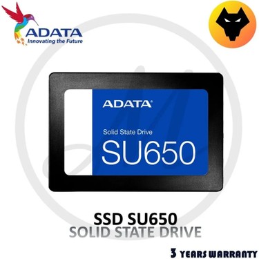 Adata SU650 960GB SATA SSD 500-599 MB/s Okuma 450-599 MB/s Fiyatı