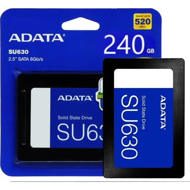 ADATA SU650 960GB SSD 2.5インチ TLC 正常100% Adata SU650 960GB SATA SSD 500-599 MB/s Okuma 450-599 MB/s Fiyatı
