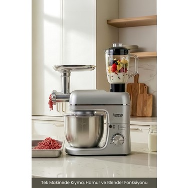 MA 3枚セット Lorenzo Multichef Stand Mixer 3in1 Hamur Yoğurma Blender Et Fiyatı