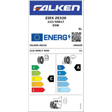 Falken 215/50R17 Tl 95W Xl ZIEXZE320 Oto Yaz Lastiği (Üretim Fiyatı
