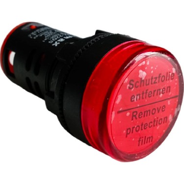 El-Max AD16-22SM Kırmızı LED Sinyal Lambası ve Buzzer - 24V Fiyatı