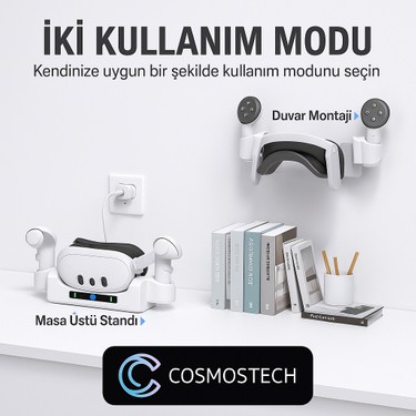 Cosmostech Meta Quest 3/3s Uyumlu Şarj Istasyonu – Vr Gözlük Fiyatı