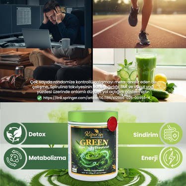 Kiperin Green | Detoks | Spirulina, Yeşil Çay, Brokoli Fiyatı