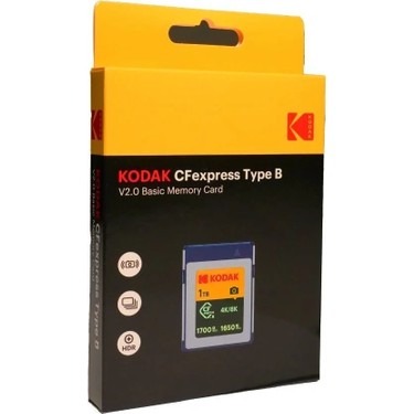 Kodak 1tb Cf Express Type B 2.0 Hafıza Kartı (1700MB/S - 1 Fiyatı