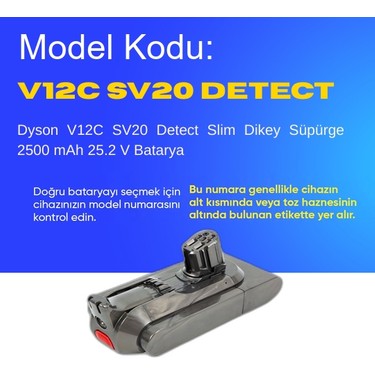 Ümit Maker Dyson V12C SV20 Detect Slim Dikey Süpürge 2500 Fiyatı