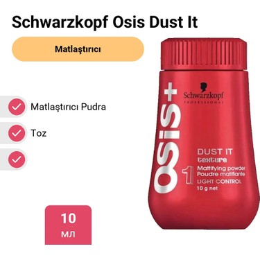 Schwarzkopf Osis Dust It 10 ml Matlaştırıcı Pudra Toz Formda Fiyatı