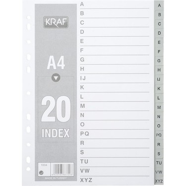 kiritora0105様 オーダーページ KRAF A-Z Seperatör Dosya Ayracı 20 Parça A4 Ölçülerle Fiyatı