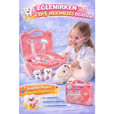 Heroes Çantalı Diş Doktoru Seti - Pembe Fiyatı - Taksit Seçenekleri