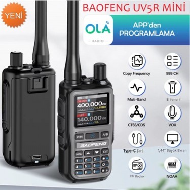 Baofeng Uv-5r Mini Dual Band Telsiz (Vhf/uhf) 5W Güç, Fiyatı