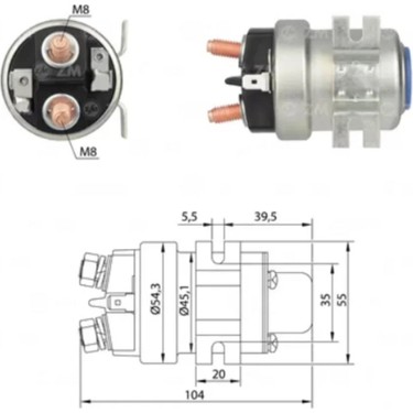 ZM 12V MARŞ YARDIMCI ARA OTOMATİK 200 A (METAL) (ÇİFT ÇIKIŞ) Fiyatı