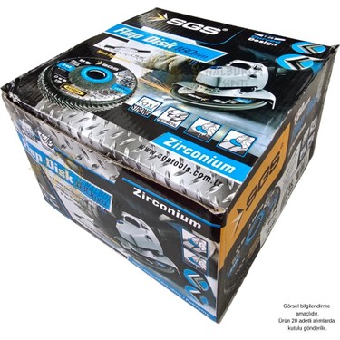 Sgs Flap Disk Zımpara Zirkonyum - 115 Mm. - Z60 Kum - 1 Adet Fiyatı
